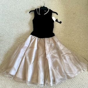 SLNY dress with pearls